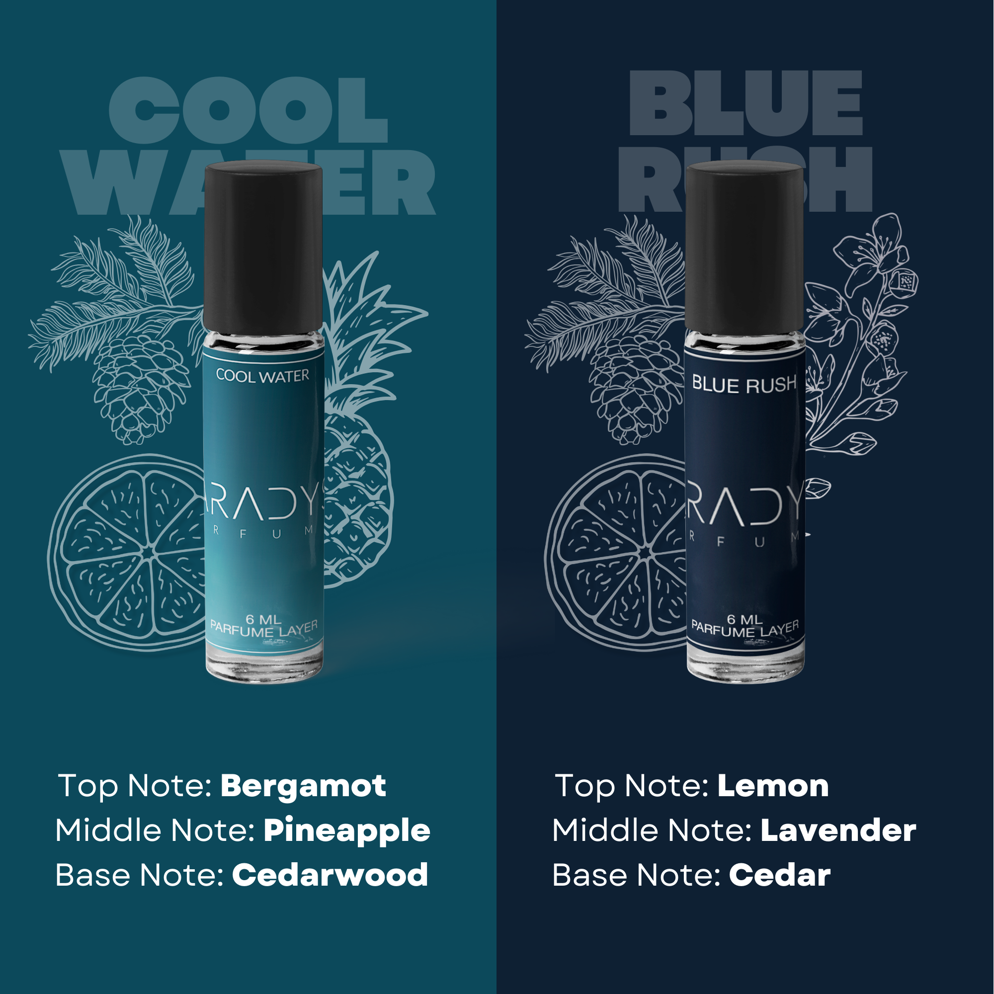 Gym Attar Set - Pack Of 4 | Polo Sport | Aventus | Blue Rush | Cool Water