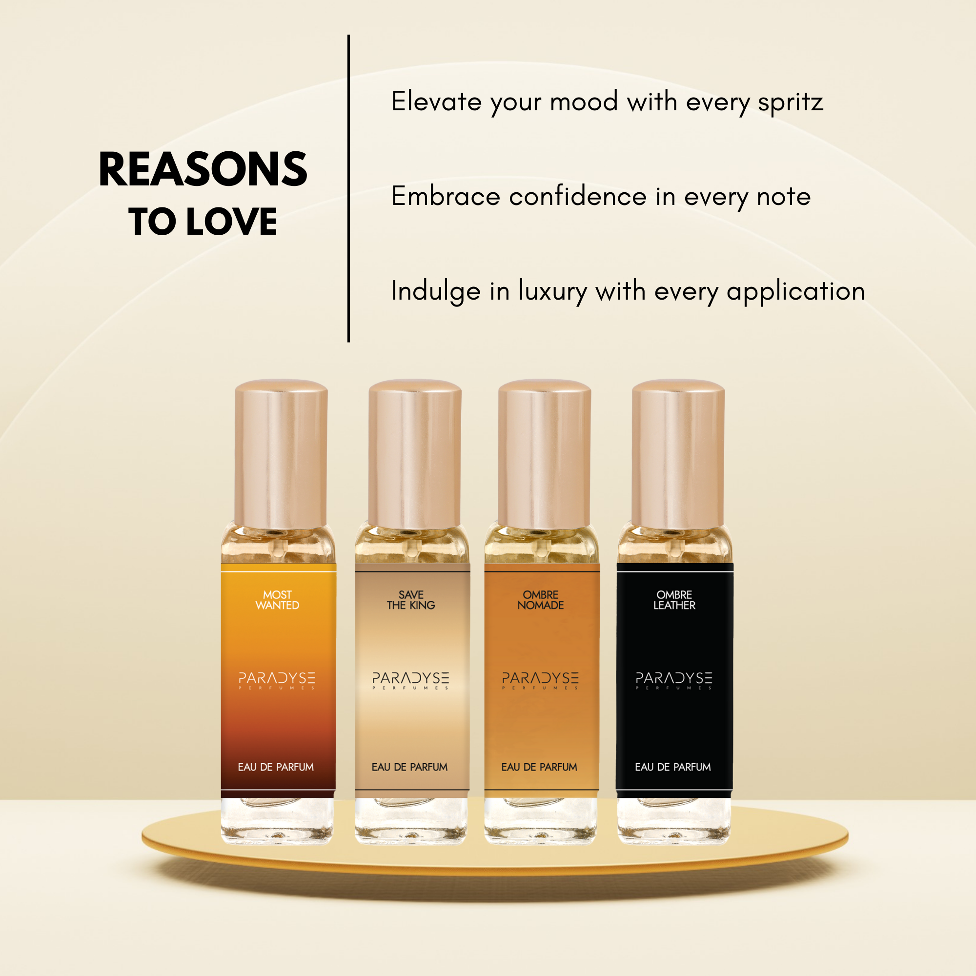 Party perfumes - Pack Of 4 | Most Wanted | Save The King | Ombre Nomade | Ombre Leather 4 X 20 ML
