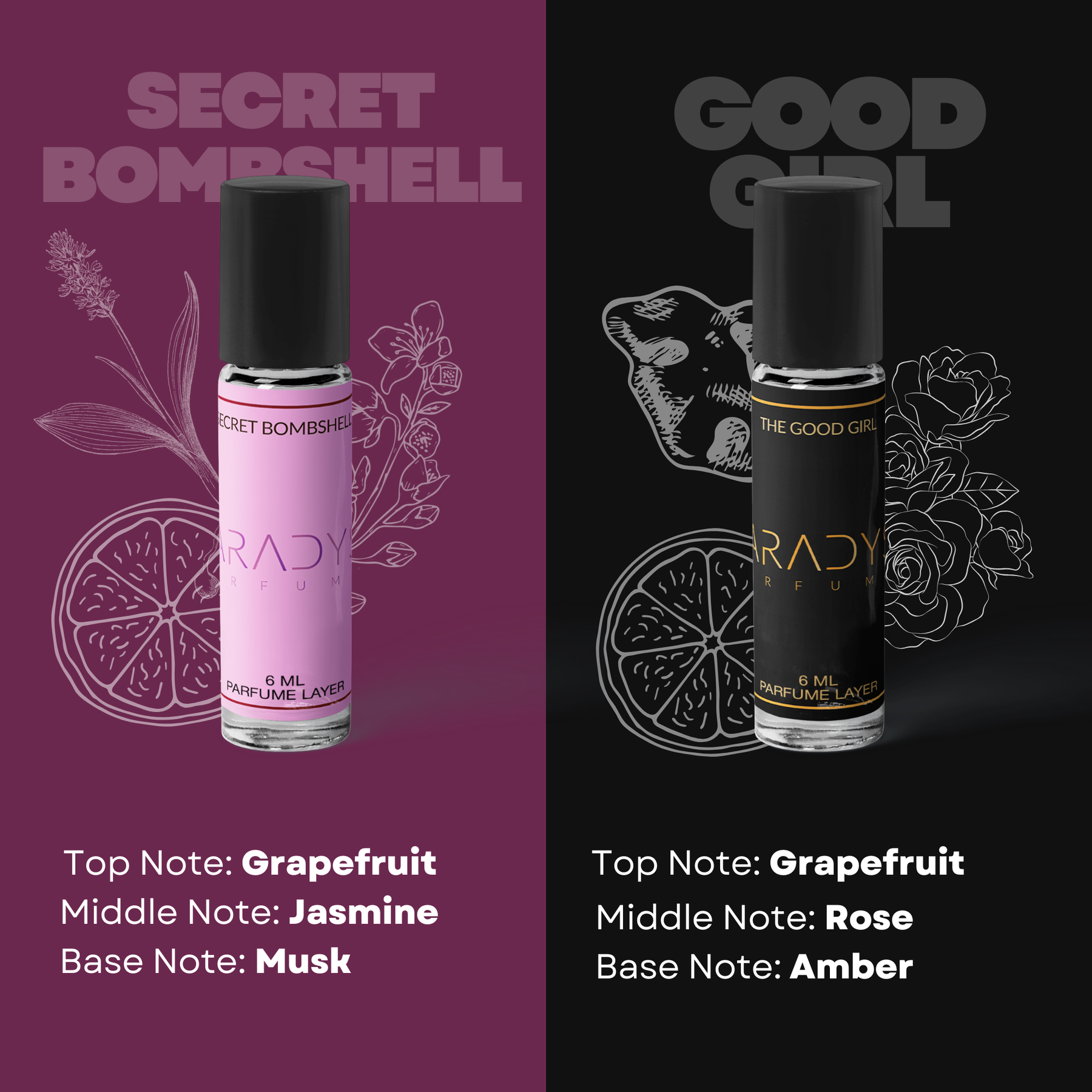 Ceo Women Attars - Pack Of 4 | Flora | Good Girl | Weekend Women | Secret Bombshell