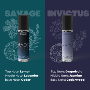 Travel Attars - Pack Of 4 | Eros | Invictus | Aventus | Savage