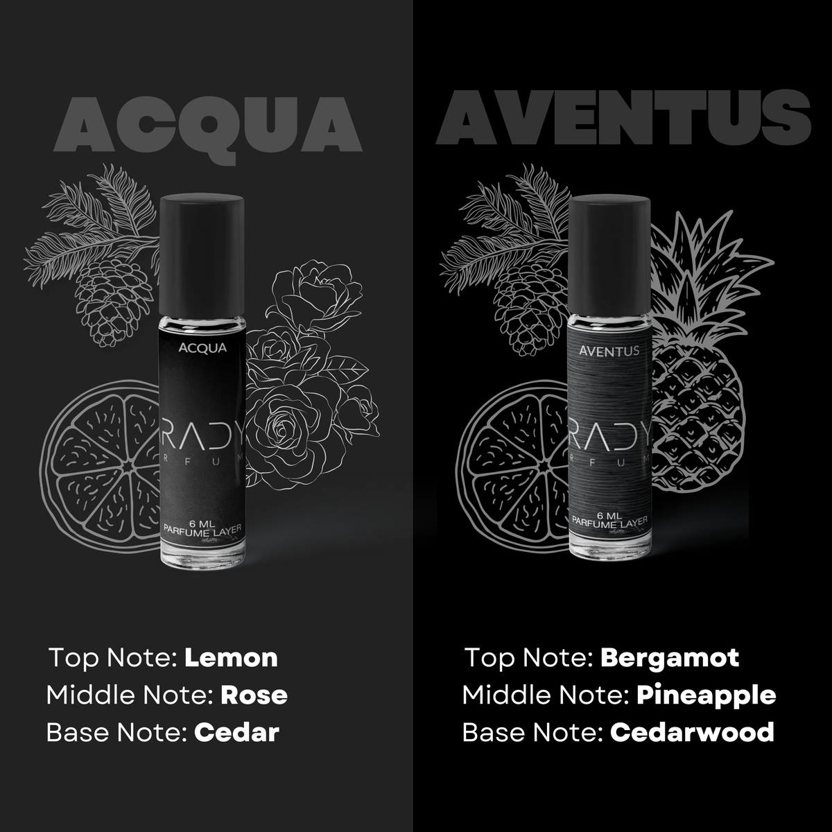 Best Seller Attars For Men - Pack Of 4 | Acqua | Aventus | Blue Rush | Savage