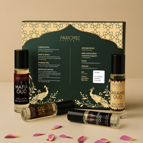 Middle East Oud Attars - Mafia Oud | Gentlemen Oud | Caramel Oud | 24KT Oud | Pack Of 4