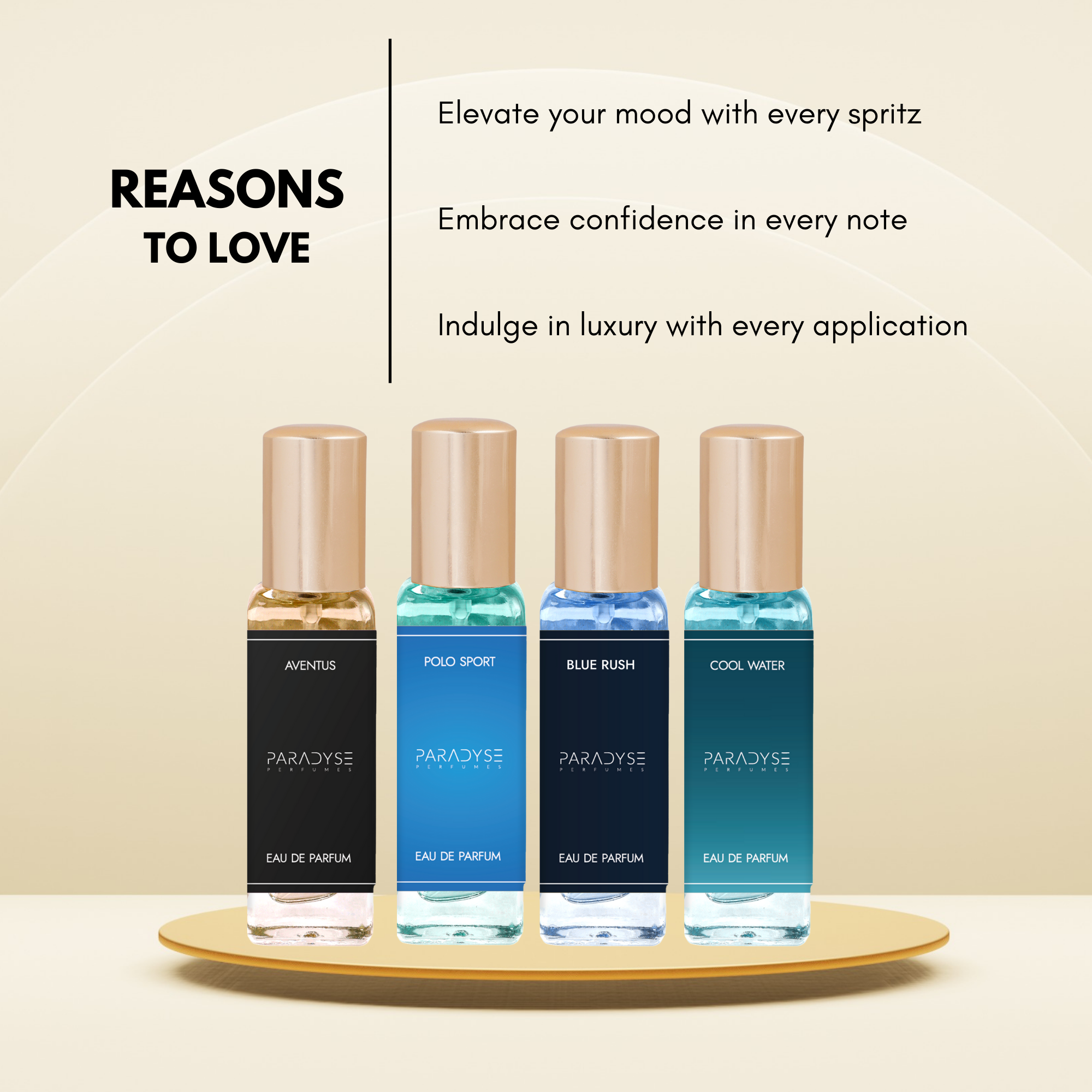 Gym perfume Set  - Pack Of 4 | Polo Sport | Aventus | Blue Rush | Cool Water 4 X 20 ml